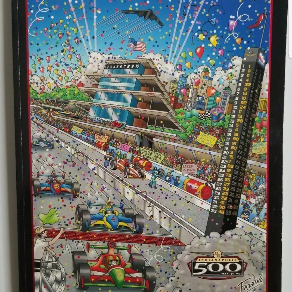 Charles Fazzino 2004 Indianapolis 500 Art Program